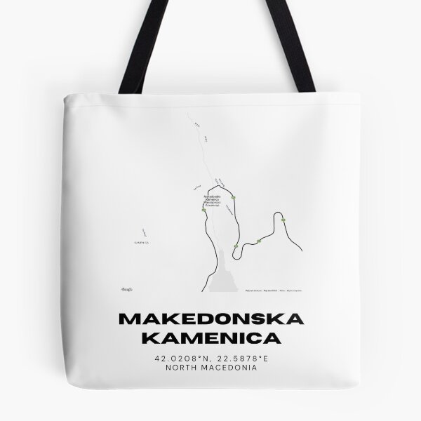 Item preview, Makedonska Kamenica North Macedonia Minimalist Map Design designed and sold by RM-Journey.