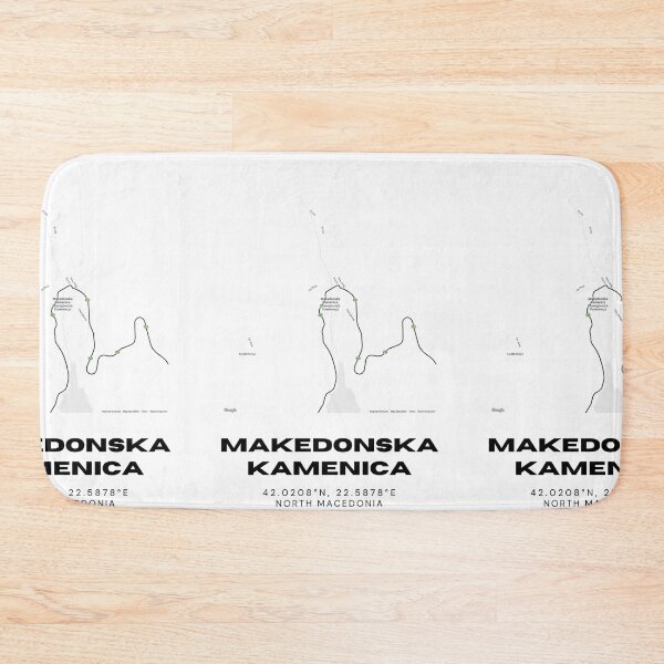 Item preview, Makedonska Kamenica North Macedonia Minimalist Map Design designed and sold by RM-Journey.