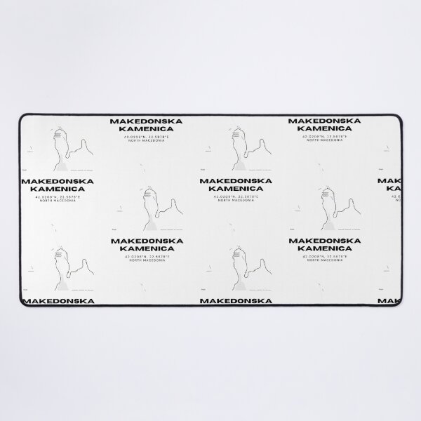 Item preview, Makedonska Kamenica North Macedonia Minimalist Map Design designed and sold by RM-Journey.