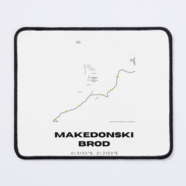 Item preview, Makedonski Brod North Macedonia Minimal City Map designed and sold by RM-Journey.