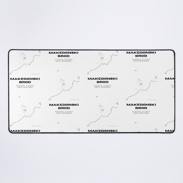 Item preview, Makedonski Brod North Macedonia Minimal City Map designed and sold by RM-Journey.