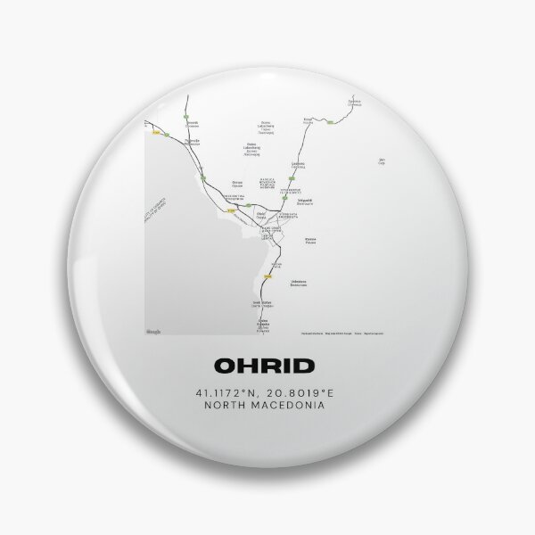 Item preview, Ohrid North Macedonia Minimalist City Map designed and sold by RM-Journey.