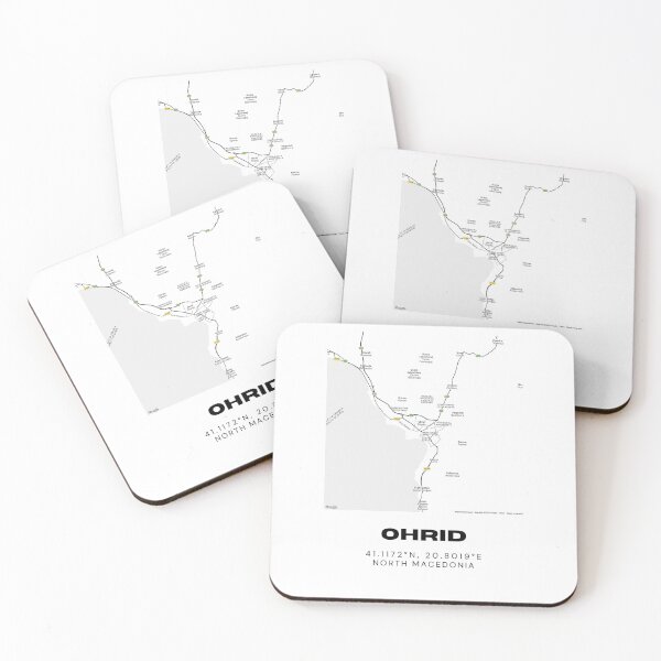 Item preview, Ohrid North Macedonia Minimalist City Map designed and sold by RM-Journey.