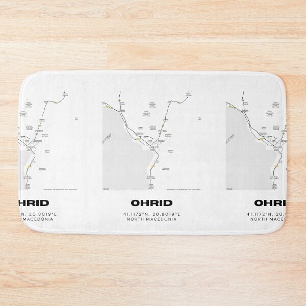 Item preview, Ohrid North Macedonia Minimalist City Map designed and sold by RM-Journey.