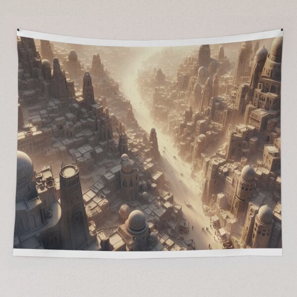 Item preview, Lost Desert Citadel | Ancient Sand City | Golden Hour Architecture designed and sold by IRON SIREN.