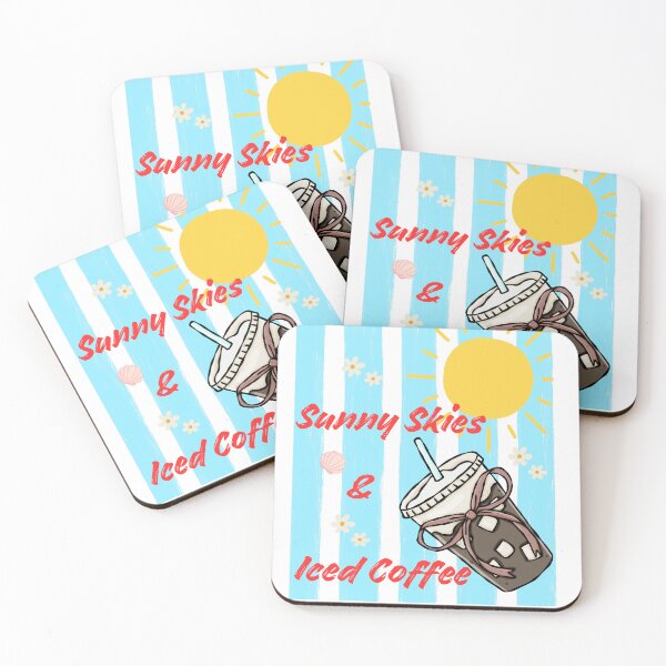 Item preview, Sunny Skies And Iced Coffee designed and sold by HoppingCreation.