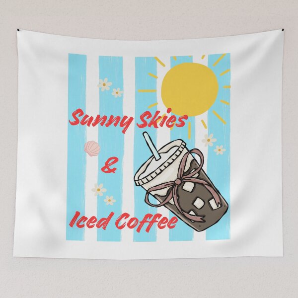 Item preview, Sunny Skies And Iced Coffee designed and sold by HoppingCreation.