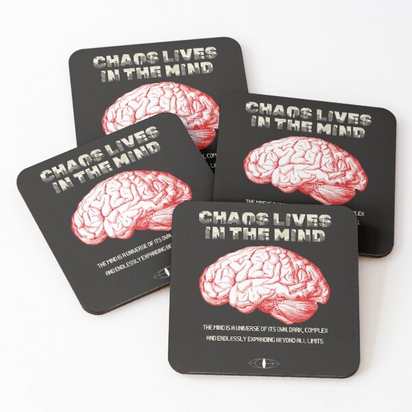 Item preview, Chaos Lives In The Mind Dark Brain Graphic Tee designed and sold by DarkDroppp.