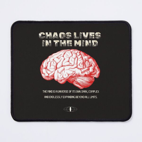 Item preview, Chaos Lives In The Mind Dark Brain Graphic Tee designed and sold by DarkDroppp.
