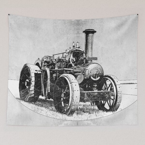 Item preview, Vintage Steam Traction Engine Dark Industrial Victorian Power designed and sold by Ghoul Enterprises.