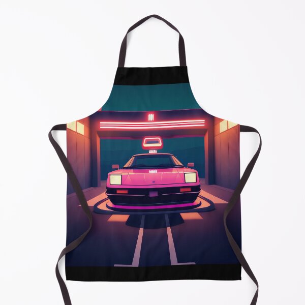 Item preview, Neon Midnight Garage – Retro Futuristic Synthwave Car designed and sold by UmSkelig834.