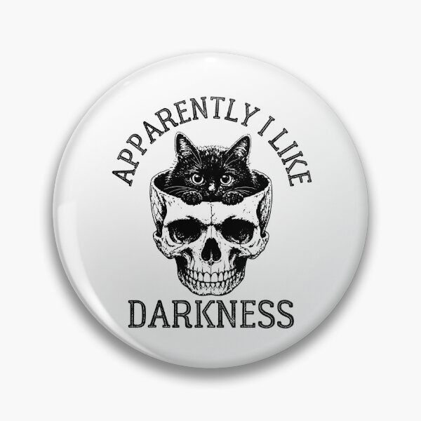 Item preview, Apparently I Like Darkness - Funny Spooky Black Cat In Skull Meme designed and sold by gunaone-design.