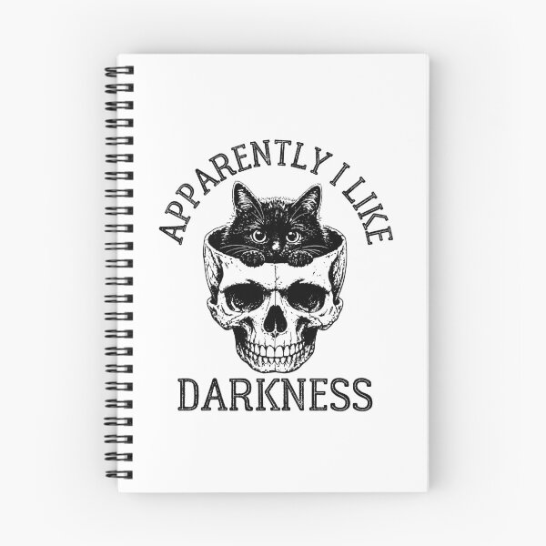 Item preview, Apparently I Like Darkness - Funny Spooky Black Cat In Skull Meme designed and sold by gunaone-design.