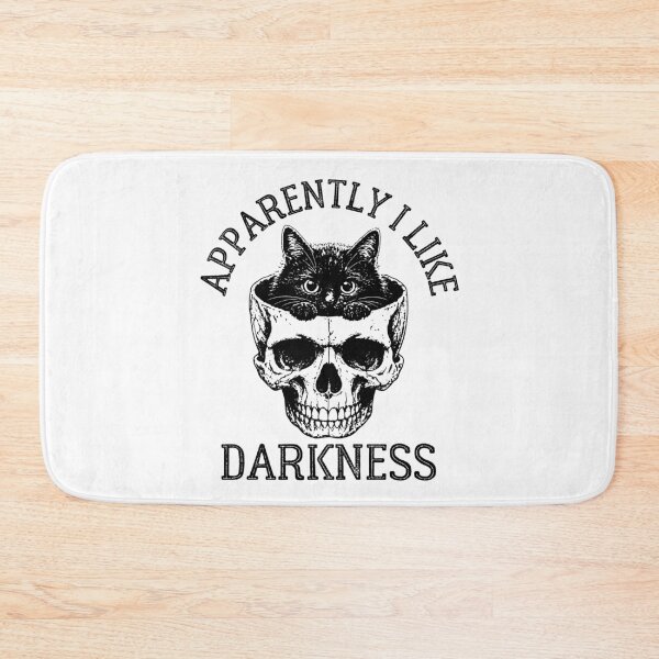 Item preview, Apparently I Like Darkness - Funny Spooky Black Cat In Skull Meme designed and sold by gunaone-design.
