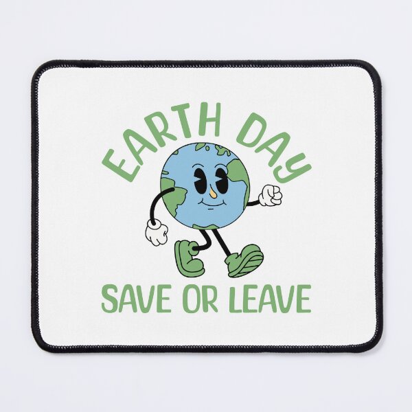 Item preview, Earth Day Save Or Leave Retro Cartoon designed and sold by drchzak.