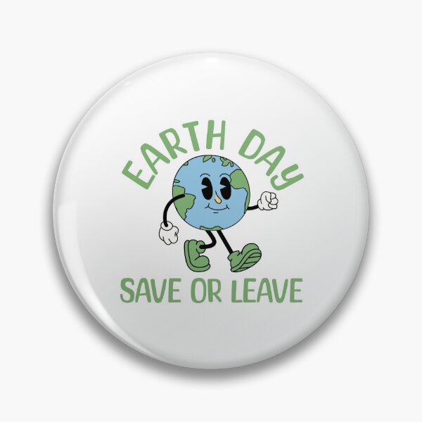 Item preview, Earth Day Save Or Leave Retro Cartoon designed and sold by drchzak.