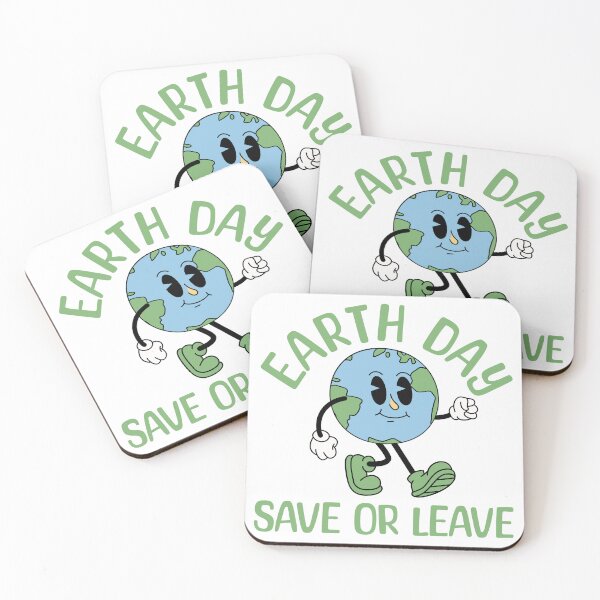 Item preview, Earth Day Save Or Leave Retro Cartoon designed and sold by drchzak.
