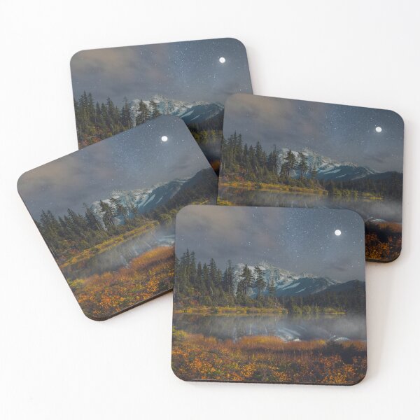 Item preview, Starry Night Mountain Lake Reflection Fine Art Landscape Photography designed and sold by JohnManuelPhoto.