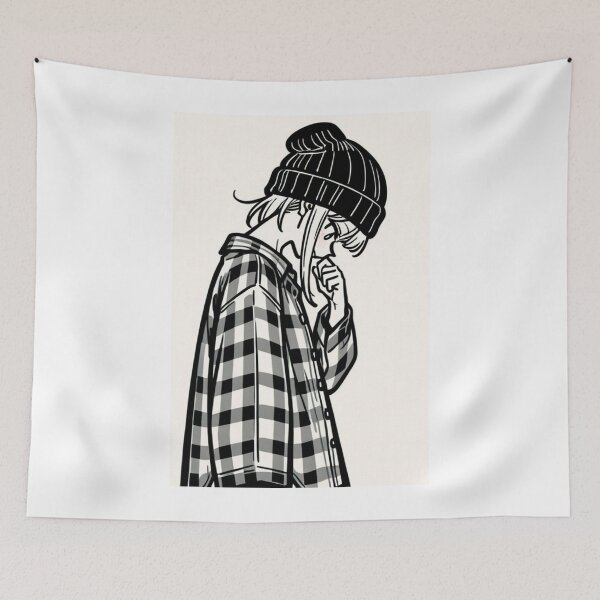 Item preview, Fashion - front man plaid shirt designed and sold by AnimeShin.