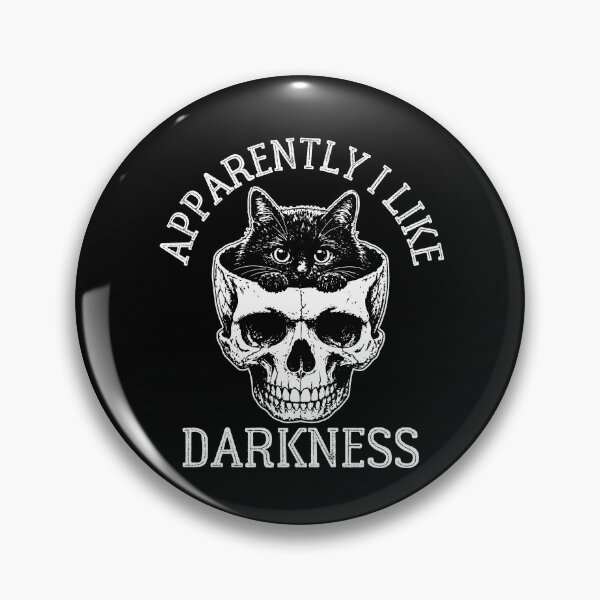 Item preview, Apparently I Like Darkness - Cute Creepy Cat In Skull Head designed and sold by gunaone-design.