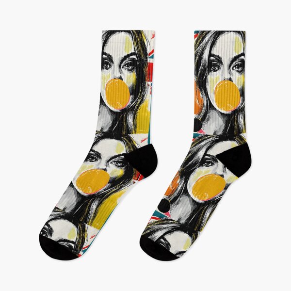 Item preview, London Pop Culture Muse - Union Jack Fashion Portrait with Bold Typography and Urban Color designed and sold by OlfactoART Studio.