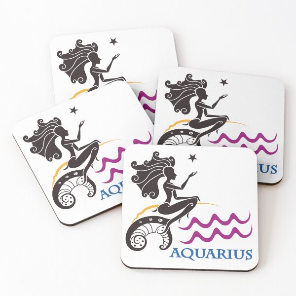 Item preview, Minimal Aquarius Zodiac Illustration designed and sold by danielrospad.