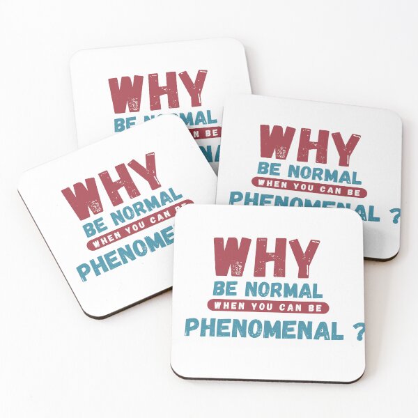 Item preview, Why Be Normal When You Can Be Phenomenal Vintage Text designed and sold by GOLDENPIC ⭐️⭐️⭐️⭐️⭐️.