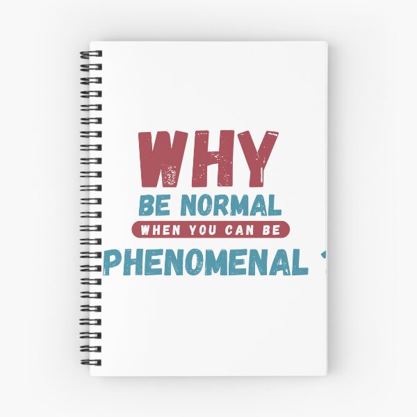 Item preview, Why Be Normal When You Can Be Phenomenal Vintage Text designed and sold by GOLDENPIC ⭐️⭐️⭐️⭐️⭐️.