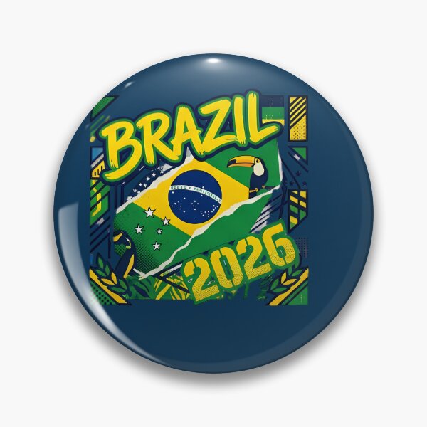 Item preview, Brazil 2026 Pride - Vibrant Flag and Toucan Soccer Fan Art designed and sold by digitalbob60.