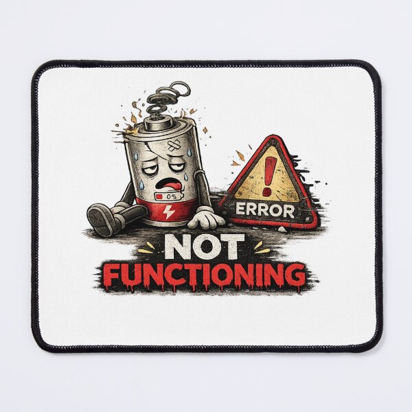 Item preview, Not Functioning Shirt – Funny Burnout Tee designed and sold by DesignTeamHub.