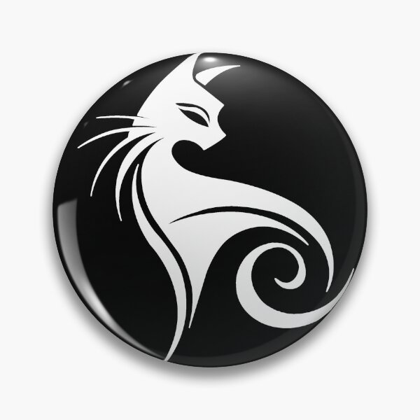 Item preview, Minimalist White Cat Silhouette designed and sold by AI-lineDesign.