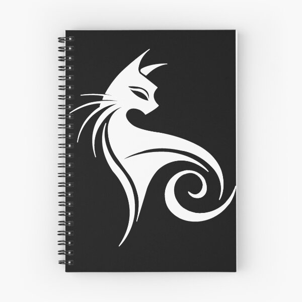 Item preview, Minimalist White Cat Silhouette designed and sold by AI-lineDesign.