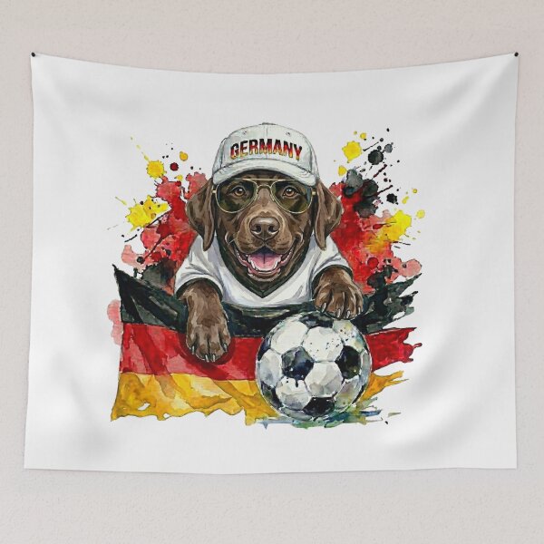 Item preview, Chocolate Labrador World Cup Germany Suppawter designed and sold by The Suppawters.