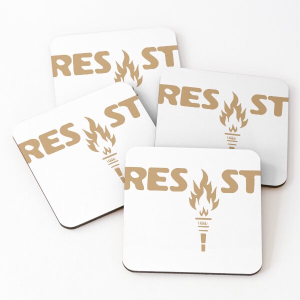 Item preview, Resist Vintage Torch Freedom Flame Typography designed and sold by drchzak.