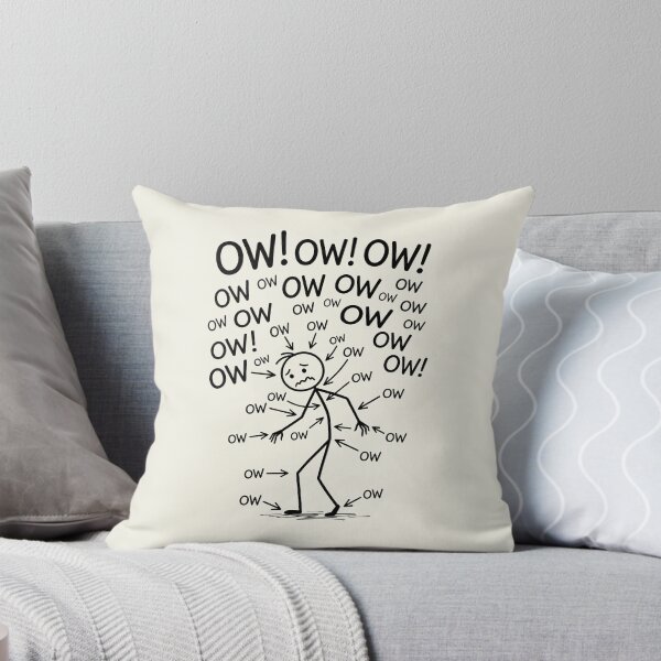 Item preview, Ow Ow Ow Stick Man Figure Funny Chronic Pain Humor Meme 7 designed and sold by ChinkyCat Official.