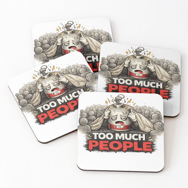 Item preview, Too Much People Shirt – Social Anxiety Tee designed and sold by DesignTeamHub.