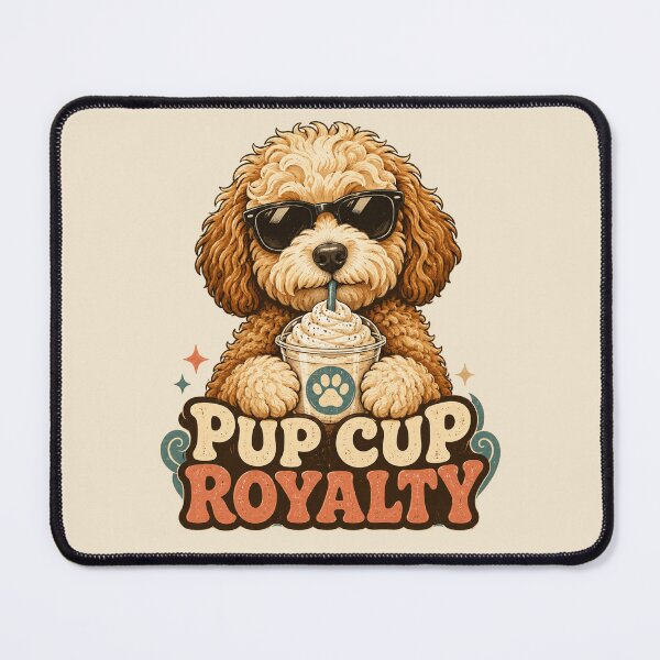 Item preview, Pup Cup Royalty Doodle Dog Sunglasses Tee designed and sold by POD DYNASTY.