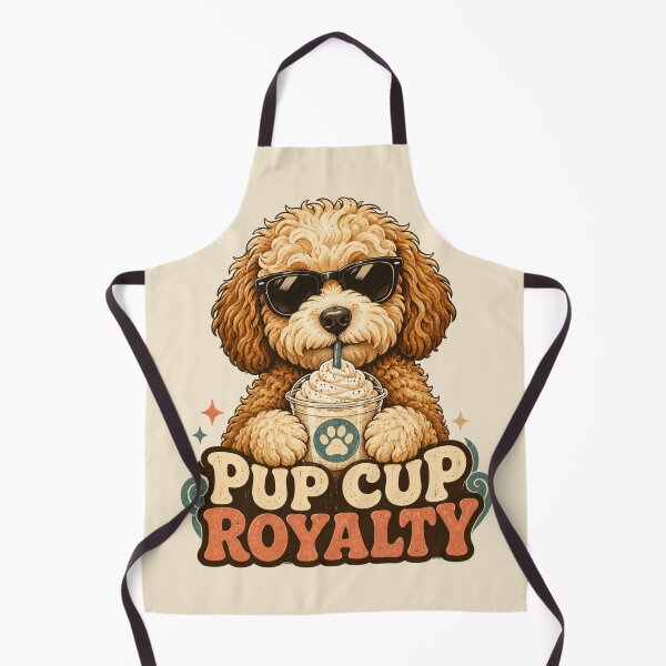 Item preview, Pup Cup Royalty Doodle Dog Sunglasses Tee designed and sold by POD DYNASTY.