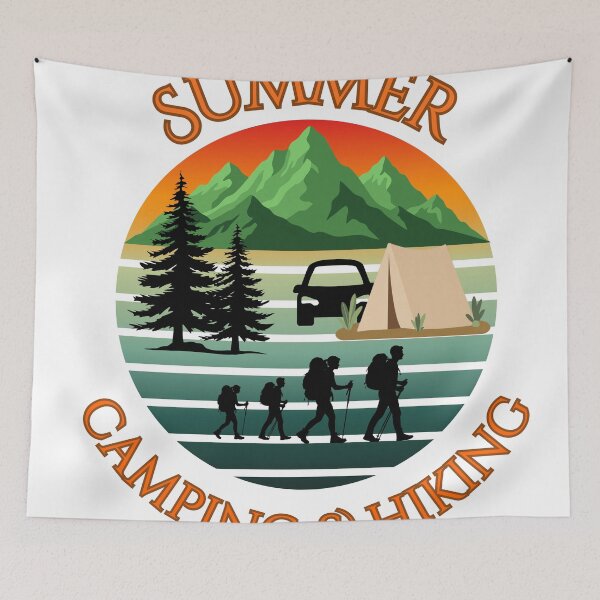 Item preview, Vintage Summer Camping & Hiking Shirt designed and sold by Jamesteeshop09.