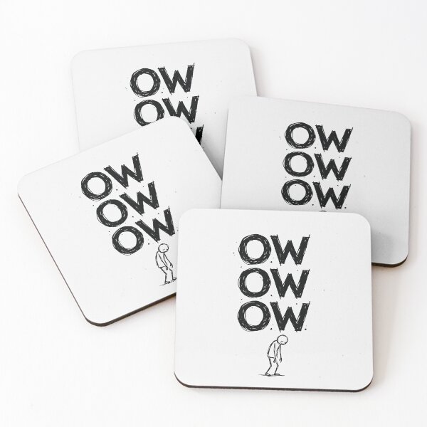 Item preview, Ow Ow Ow Stick Man Figure Funny Chronic Pain Humor Meme 12 designed and sold by ChinkyCat Official.