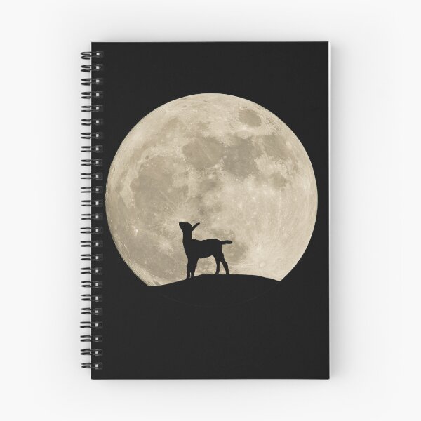 Item preview, Baby goat gazing at moon silhouette  designed and sold by CritterCapers.