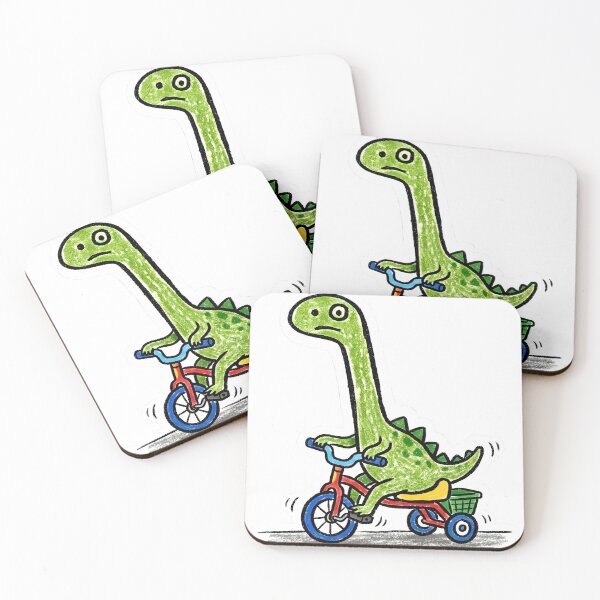 Item preview, T-Rex dinosaur on a tricycle designed and sold by Emma0015.