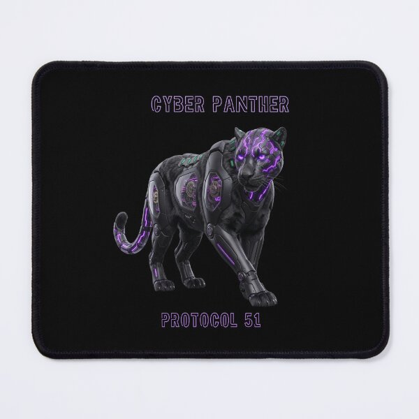 Item preview, Cyber Panther - Neon Purple Shadow | Futuristic Techwear designed and sold by Global-Command.