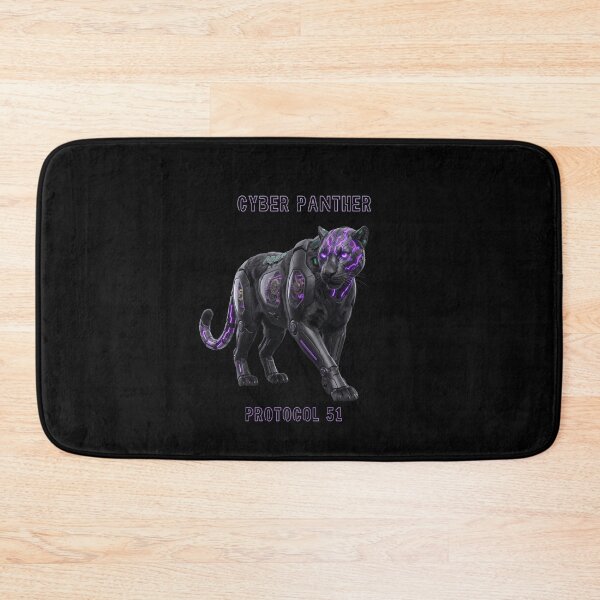 Item preview, Cyber Panther - Neon Purple Shadow | Futuristic Techwear designed and sold by Global-Command.