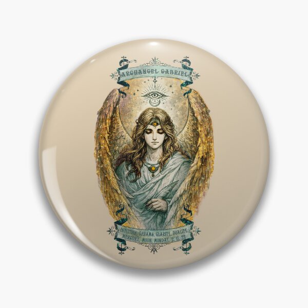 Item preview, Beautiful Archangel Gabriel - Royal Cream White - Visualise Invisible designed and sold by VisualiseIt.