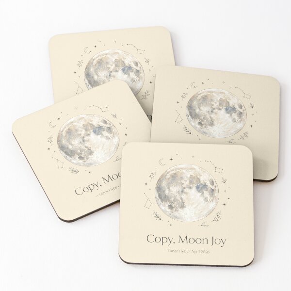 Item preview, Copy Moon Joy Celestial Aesthetic Full Moon Botanical 1 designed and sold by ChinkyCat Official.