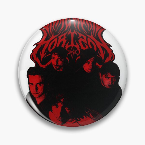 Item preview, Red Black Metal Band Aesthetic Sticker designed and sold by Beans' Art Studio.