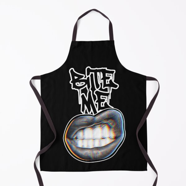 Item preview, Bite Me Urban Graffiti Lips Black - Street Art Glitch Style designed and sold by alessandramtoro_design.