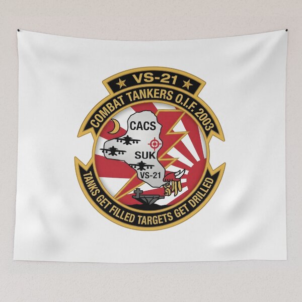 Item preview, US Navy VS-21 Combat Tankers Operation Iraqi Freedom 2003 Patch designed and sold by CharlieDesings.