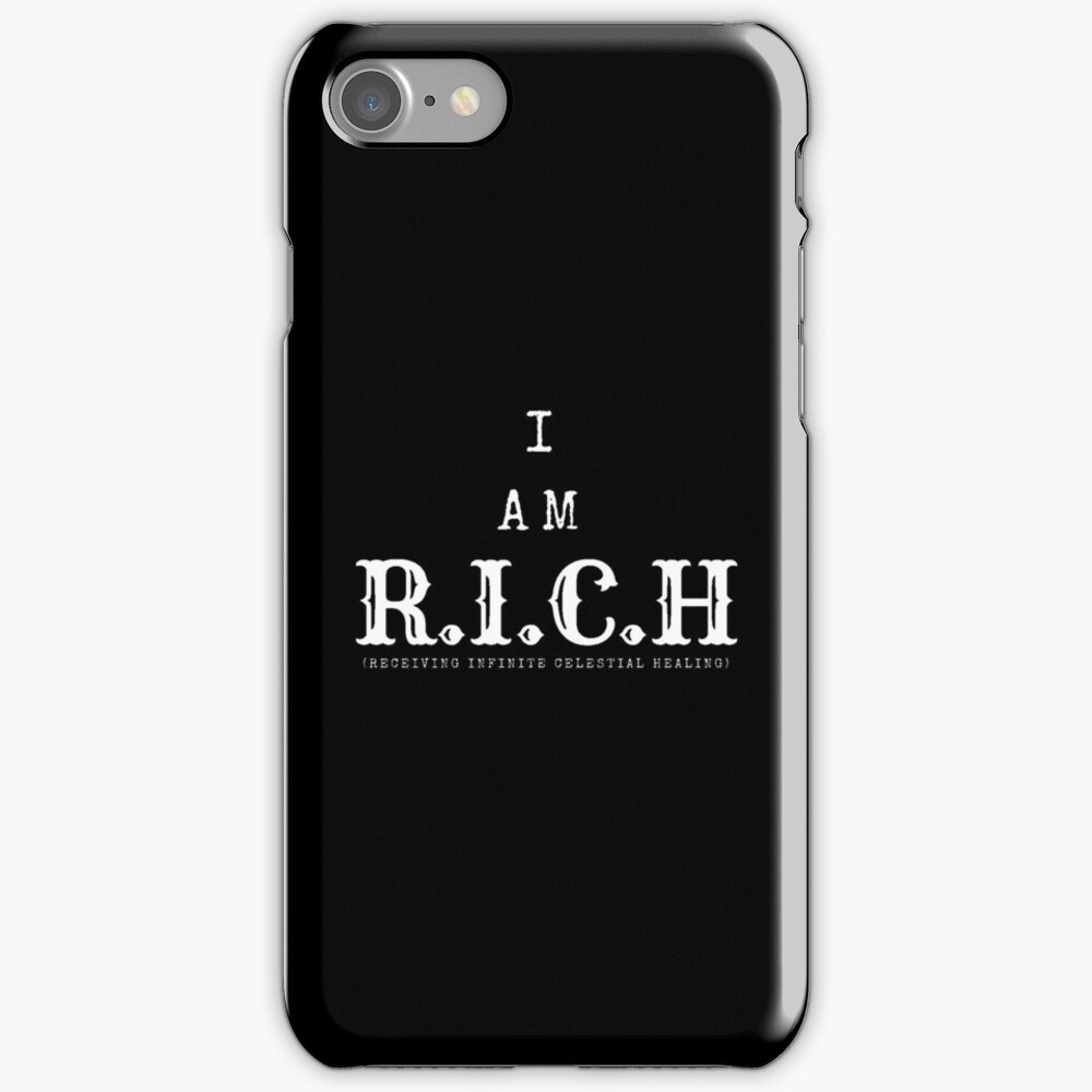 "I Am RICH Inspiration" iPhone Case & Cover by 4wordsmovement Redbubble